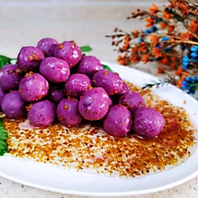 學會這道紫薯山藥華麗變身的形象菜，驚豔所有人